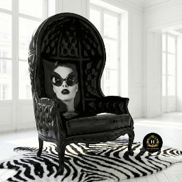 Vintag Glam Black & Crystal Cat-Eye Decoupage Seidenpapier