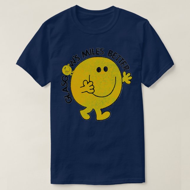 Vintag Glasgow verblasst T-Shirt (Design vorne)