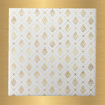 Vintag Gold Art Deco White Fliese<br><div class="desc">Weiße Fliesen mit vergoldetem Art Deco Design.</div>