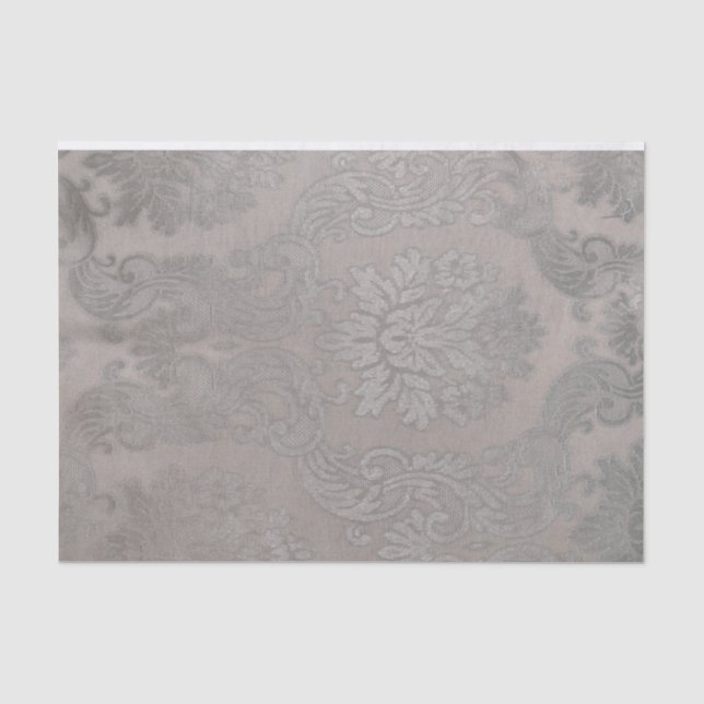 Vintag Gold Damask Seidenpapier (Vorderseite)