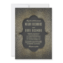 Vintag Gold Glitzer Confetti Wedding