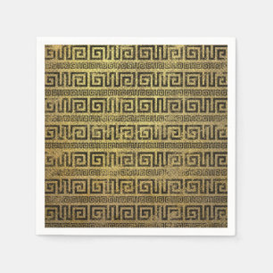 Vintag-Gold-Griechisch-Muster Serviette