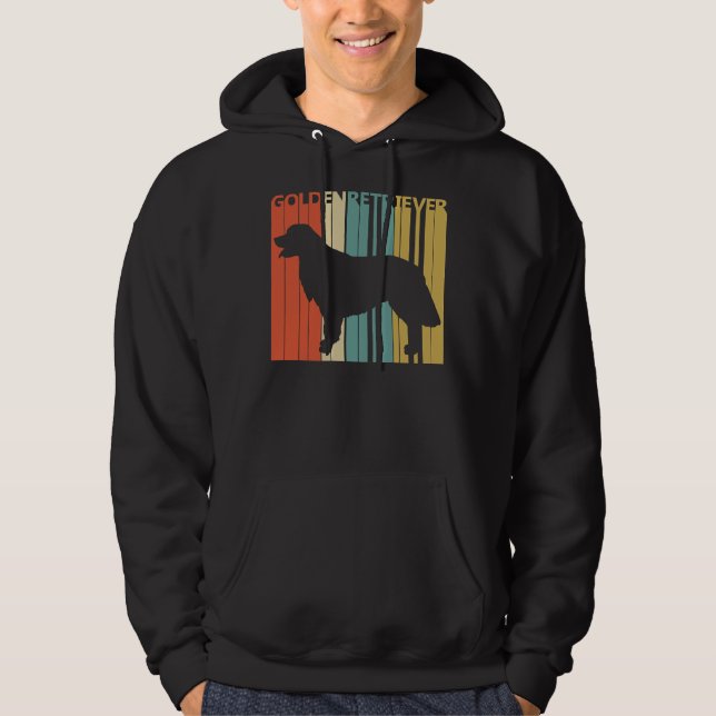 Vintag Golden Retriever Dog Hoodie (Vorderseite)