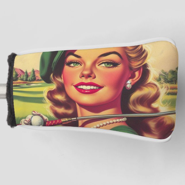 Vintag Golf Girl Headcover (Vorderseite)