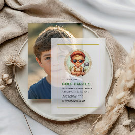 Vintag Golf Par-T-Shirt 1. Geburtstag Junge