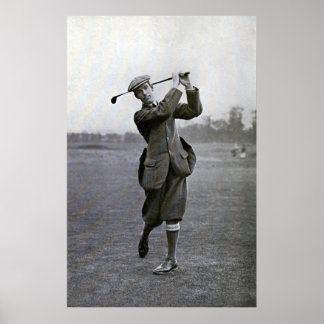 Vintag Golfer: George Duncan Poster