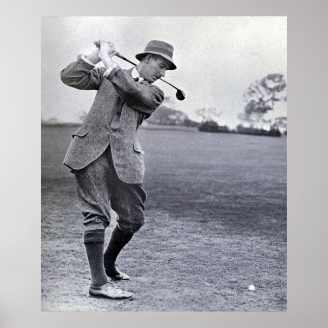 Vintag Golfer: Harry Vardon Poster (Vorne)
