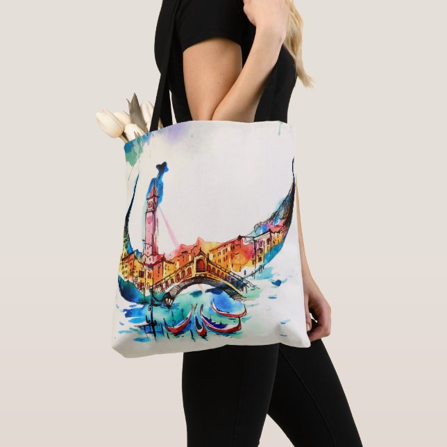 Vintag Gondola Venedig Liebe Reisen Tasche (Von Nahem)