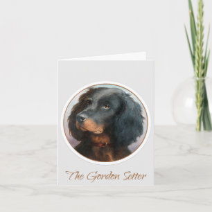 Vintag Gordon Setter Dankeskarte