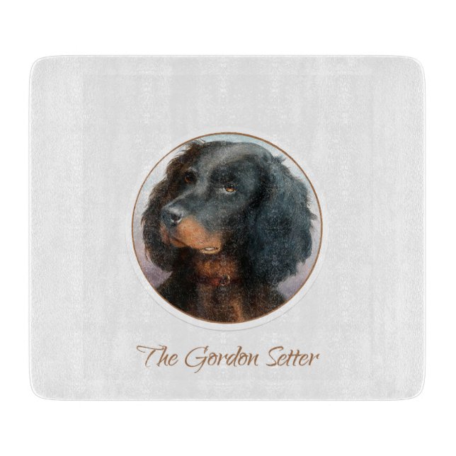 Vintag Gordon Setter Schneidebrett (Vorderseite)