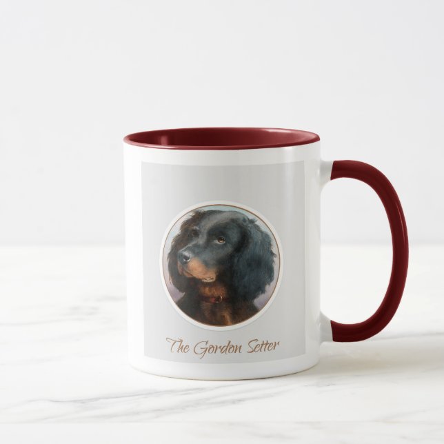 Vintag Gordon Setter Tasse (Rechts)