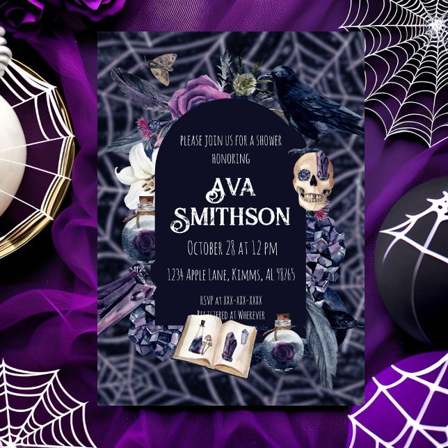 Vintag Goth Dusche Einladung (Von Creator hochgeladen)