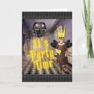 Vintag Goth Halloween-Party Einladung