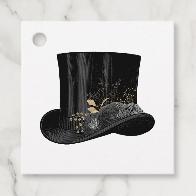 Vintag Gothic Steampunk Geschenkanhänger (Vorderseite)