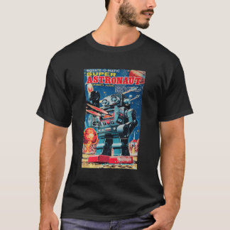 Vintag Grafik Super Astronaut Robot Retro Old Ja T-Shirt