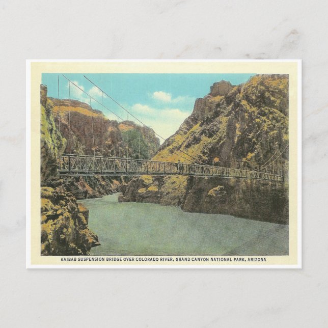 Vintag Grand Canyon Postkarte (Vorderseite)