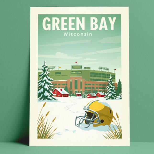 Vintag Green Bay Wisconsin Postkarte (Von Creator hochgeladen)