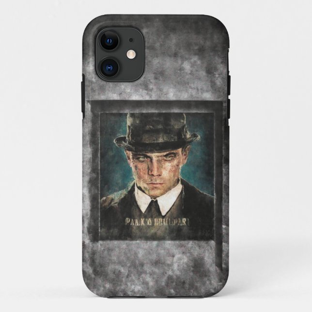 Vintag Grid Portrait Mobile Case (Rückseite)