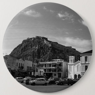 Vintag Griechenland Nafplion Venezianische Burg 19 Button