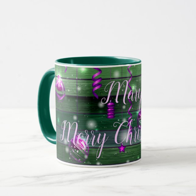 Vintag grün tasse (Vorderseite Links)