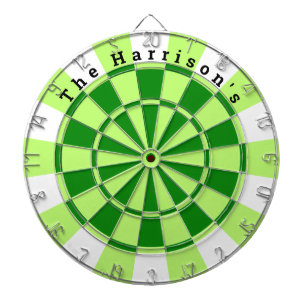 Vintag grün und weiß dartscheibe