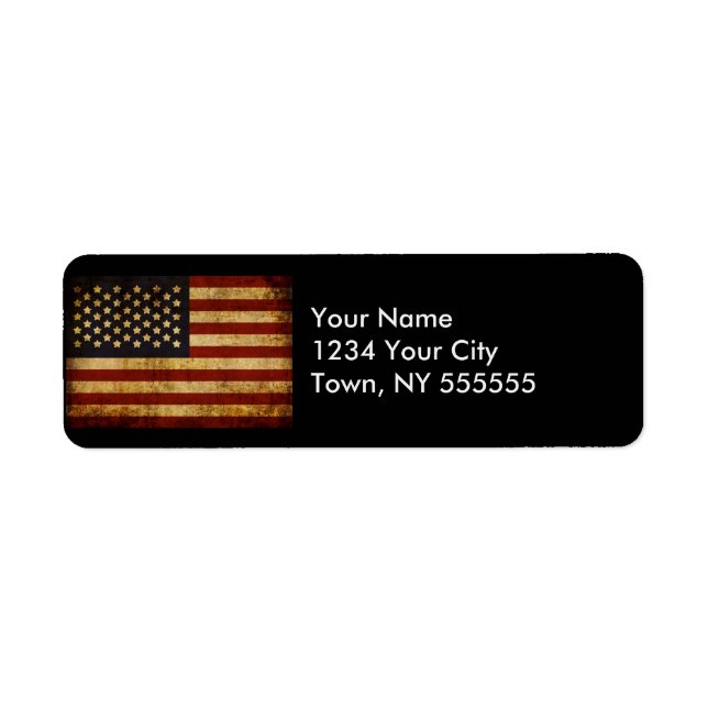 Vintag Grunge Patriotic USA Flag (Vorne)