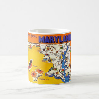 Vintag Gruß von Maryland Kaffeetasse