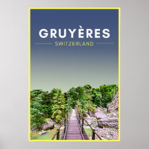 Vintag Gruyeres Schweiz Reisen