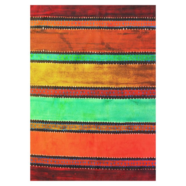 Vintag Guatemala Rainbow Tischdecke (Vorderseite)