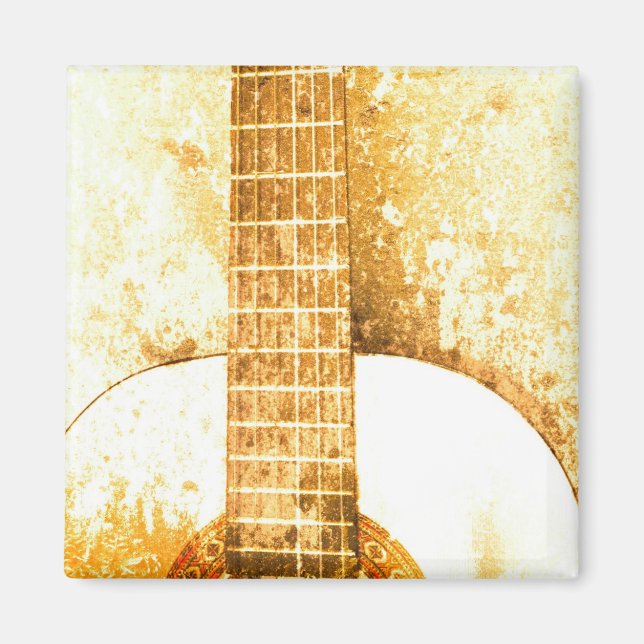 Vintag Guitar Gold Magnet (Vorne)