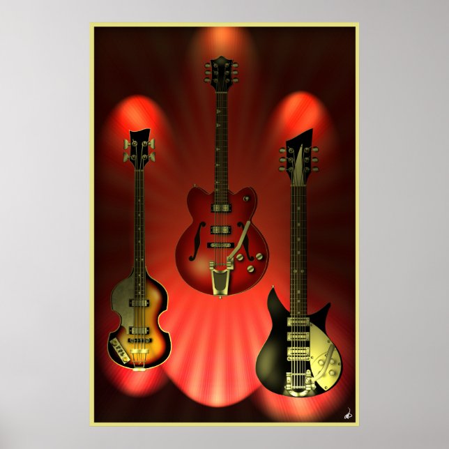 Vintag Guitars Poster (Vorne)