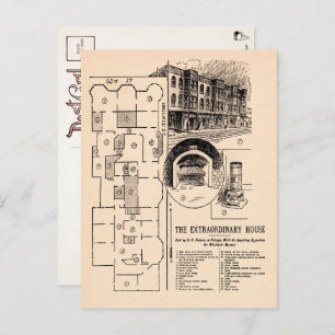 Vintag H. H. Holmes Newspaper Postcard Postkarte