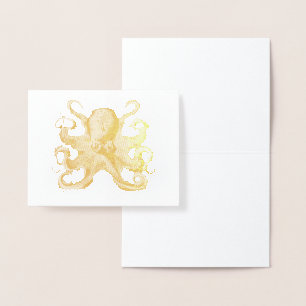 Vintag Haeckel Octopus Folienkarte