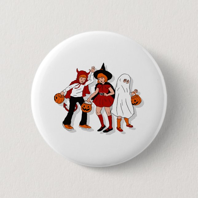 Vintag Halloween Button (Vorderseite)
