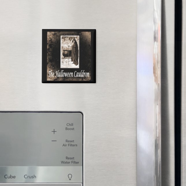 Vintag Halloween Cauldron Magnet (In Situ (Kühlschrank))