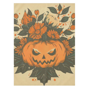 Vintag/Halloween/Fall/Kürbis Tischdecke