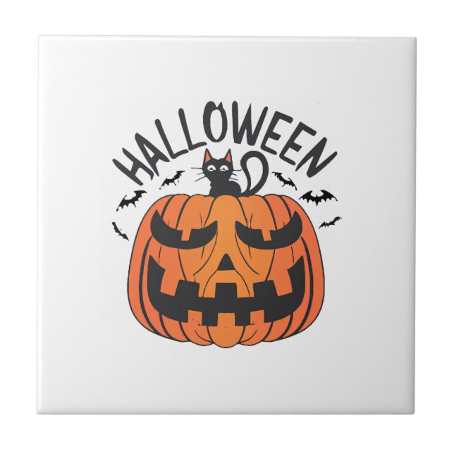 Vintag Halloween Fliese (Vorderseite)