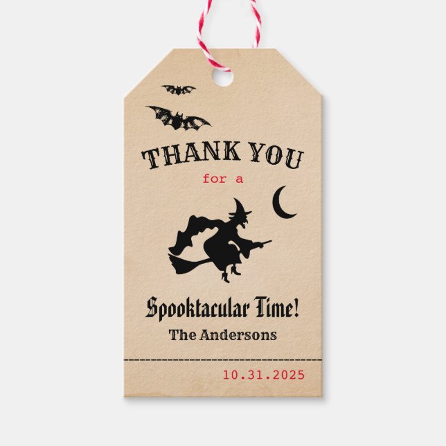 Vintag Halloween Geschenkanhänger (Vorderseite)