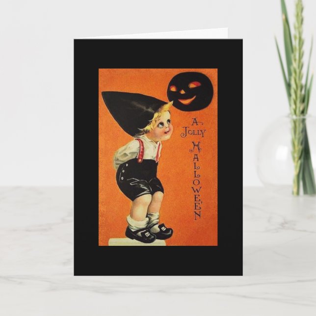 Vintag Halloween Karte (Vorderseite)