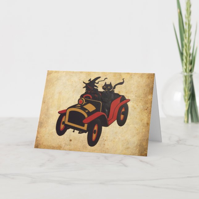 Vintag Halloween Karte (Vorderseite)