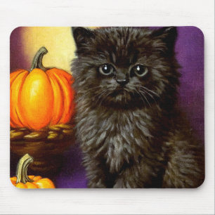 Vintag Halloween Kitten Mousepad