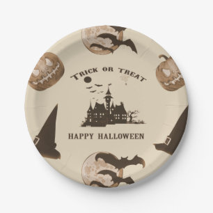 Vintag Halloween Pappteller
