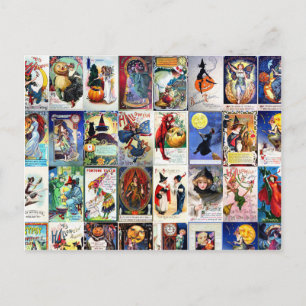 Vintag Halloween Postkarte