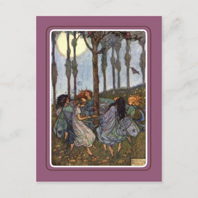 Vintag Halloween Postkarte (Vorderseite)