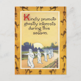 Vintag Halloween Postkarte