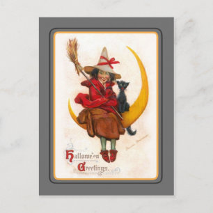 Vintag Halloween Postkarte
