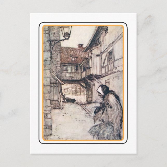 Vintag Halloween Postkarte (Vorderseite)