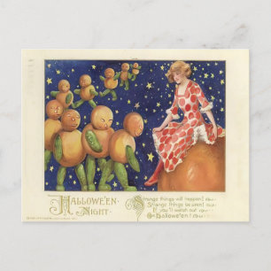 Vintag Halloween Postkarte