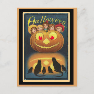 Vintag Halloween Postkarte