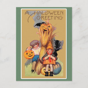 Vintag Halloween Postkarte